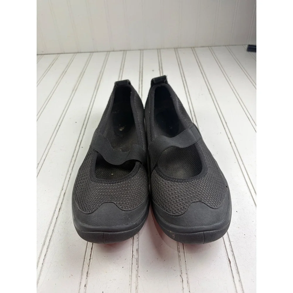 Vintage Y2K Black Mesh Mary Jane Walking Shoes Sneakers Women's Size 10M
